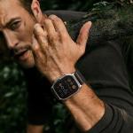 Curea Tech Protect Nylon Slip compatibila cu Apple Watch 6/7/8/9/10/SE/Ultra 1/2, 44/45/46/49mm, Negru 6 - lerato.ro