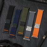 Curea Tech Protect Nylon Clasp compatibila cu Apple Watch 6/7/8/9/10/SE/Ultra 1/2, 44/45/46/49mm, Black 4 - lerato.ro