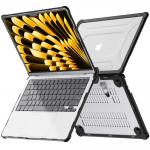 Carcasa laptop Tech-Protect Smartshell Pro compatibila cu MacBook Air 13 inch 2023/2024/2025 Black/Clear 4 - lerato.ro