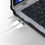 Carcasa laptop Tech-Protect Smartshell Pro compatibila cu MacBook Air 13 inch 2023/2024/2025 Black/Clear 8 - lerato.ro