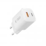Incarcator retea TECH-PROTECT NCM33, USB/USB-C, Quick Charge 3.0, Power Delivery 33W, Alb 2 - lerato.ro