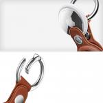 Husa de protectie TECH-PROTECT Naturalfit compatibila cu Apple AirTag 1/2 Maro 5 - lerato.ro