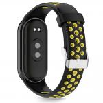 Curea plastic TECH-PROTECT Iconband Air compatibila cu Xiaomi Mi Band 8 / 9 / 10 / NFC Negru/Galben 3 - lerato.ro
