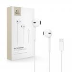 Casti audio cu microfon TECH-PROTECT Ultraboost Core, In-ear, Control pe fir, USB-C, Lungime cablu 1.2m, Alb 3 - lerato.ro