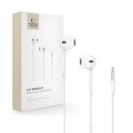 Casti audio cu microfon TECH-PROTECT Ultraboost Core, In-ear, Control pe fir, Jack 3.5mm, Lungime cablu 1.2m, Alb 3 - lerato.ro