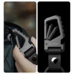 Breloc din aluminiu Tech-Protect Slidelock, Deschizator de sticle, Curea rezistenta dfin nailon, Gunmetal 4 - lerato.ro