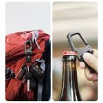 Breloc din aluminiu Tech-Protect Slidelock, Deschizator de sticle, Curea rezistenta dfin nailon, Gunmetal 5 - lerato.ro