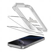 Set 2 folii protectie  Tech-Protect Quick Set Plus compatibil cu iPhone 17 Pro, Kit instalare inclus, Negru