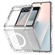 Carcasa Tech-Protect FlexAir Hybrid cu MagSafe compatibila cu Samsung Galaxy Z Flip 6 / 7 FE, Transparent