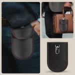 Husa de protectie Tech-Protect KLR100, Capacitate de blocare RFID, EMF, Bluetooth, Wi-Fi, GPS și alte unde radio, Negru/Rosu 6 - lerato.ro