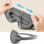 Masca de dormit TECH-PROTECT EyeShade, Spuma cu memorie, Curea ajustabila, Gri 8 - lerato.ro