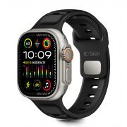 Curea Tech-Protect Iconband Line compatibila cu Apple Watch 8/9/10/11/SE/Ultra, 44/45/46/49mm, Negru