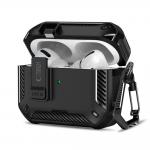 Carcasa Tech-Protect Carbonox compatibila cu Apple AirPods Pro 3, Negru 2 - lerato.ro