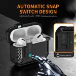 Carcasa Tech-Protect Carbonox compatibila cu Apple AirPods Pro 3, Negru 5 - lerato.ro