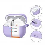 Carcasa Tech-Protect Silicone Hook compatibila cu Samsung Galaxy Buds 3 / 3 FE / 3 Pro, Mov 3 - lerato.ro