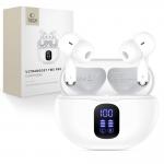Casti wireless Tech-Protect UltraBoost TWS Pro G2, Bluetooth 5.4, 300mAh, Autonomie 8h, USB-C, Alb 3 - lerato.ro