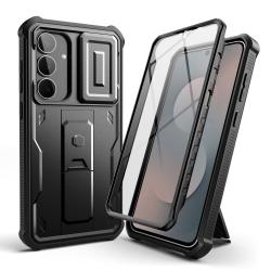 Carcasa Tech-Protect Kevlar Cam Plus compatibila cu Samsung Galaxy S25 FE, Negru