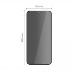 Set 2 folii sticla Tech-Protect Glass Spy Plus Privacy compatibila cu Xiaomi 15T / 15T Pro, Negru 3 - lerato.ro