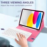 Husa Tech-Protect SmartCase Pen cu tastatura compatibila cu iPad 10 (2022) / iPad 11 (2025), Magenta 8 - lerato.ro