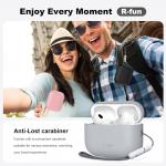 Carcasa Tech-Protect Silicone compatibila cu Apple AirPods Pro 3, Gri 8 - lerato.ro