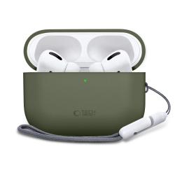 Carcasa Tech-Protect Silicone compatibila cu Apple AirPods Pro 3, Verde