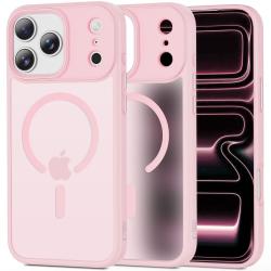Carcasa Tech-Protect MagMat cu Magsafe compatibila cu iPhone 17 Pro, Matte Pink