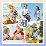 Husa si curea pentru copii Tech-Protect Nylon compatibila cu Apple AirTag, Roz 7 - lerato.ro