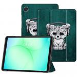 Husa Tech-Protect SmartCas compatibila cu Samsung Galaxy Tab A9 / A11 (X110 / X115 / X133 / X135) 8.7 inch, Sad Cat 3 - lerato.ro