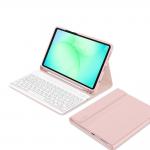 Husa cu tastatura Tech-Protect SmartCase Pen compatibila cu Samsung Galaxy Tab A9 / A11 (X110 / X115 / X133 / X135) 8.7 inch, Roz 3 - lerato.ro