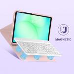 Husa cu tastatura Tech-Protect SmartCase Pen compatibila cu Samsung Galaxy Tab A9 / A11 (X110 / X115 / X133 / X135) 8.7 inch, Roz 6 - lerato.ro