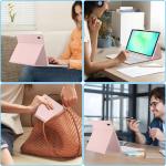 Husa cu tastatura Tech-Protect SmartCase Pen compatibila cu Samsung Galaxy Tab A9 / A11 (X110 / X115 / X133 / X135) 8.7 inch, Roz 9 - lerato.ro