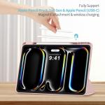 Husa Tech-Protect SC Pen Hybrid compatibila cu iPad Pro 13 inch 2024/2025, Roz 8 - lerato.ro