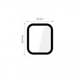 Set 2 folii sticla Tech-Protect Glass Flex Plus compatibile cu Apple Watch 44mm, Negru 3 - lerato.ro