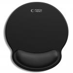 Mousepad Tech-Protect A200 cu suport pentru incheietura din gel, Textil, 25 x 22.5 cm, Negru 2 - lerato.ro