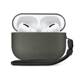 Carcasa Tech-Protect NaturalFit compatibila cu Apple AirPods Pro 3, Olive Green 