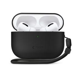 Carcasa Tech-Protect NaturalFit compatibila cu Apple AirPods Pro 3, Negru