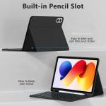 Husa cu tastatura Tech-Protect SmartCase Pen compatibila cu Xiaomi Poco Pad M1 / Redmi Pad 2 Pro 12.1 inch, Negru 5 - lerato.ro