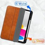 Husa Tech-Protect SC Pen Fleece compatibila cu iPad 10.9 inch 2022 / iPad 11 inch 2025, Maro 7 - lerato.ro