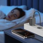 Incarcator retea Tech-Protect NCA45W-GAN, 1x USB-C, 1x USB-A, Power Delivery 45W, Negru 8 - lerato.ro