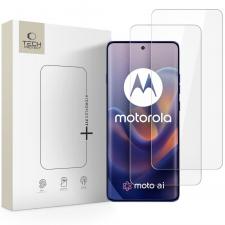 Set 2 folii sticla securizata Tech-Protect Hydroflex Fit Plus compatibile cu Motorola Edge 60 / 60 Pro / 60 Fusion, Transparent
