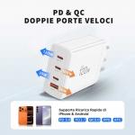 Incarcator retea Tech-Protect NC120W-GAN, 3x USB-C, 1x USB-A, Power Delivery 120W, Alb 7 - lerato.ro