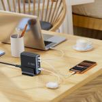 Incarcator retea Tech-Protect DC160W-GAN, 4xUSB-C, 2xUSB-A, 160W, 3A, Quick Charge 3.0, Negru 7 - lerato.ro