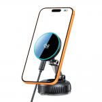 Suport auto Tech-Protect MM25W-V8, Incarcare Wireless 25W, 3A, Windshield/Dashboard Mount, Cablu USB-C la USB-C 1m inclus, Negru 4 - lerato.ro