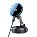 Suport auto Tech-Protect MM25W-V8, Incarcare Wireless 25W, 3A, Windshield/Dashboard Mount, Cablu USB-C la USB-C 1m inclus, Negru 2 - lerato.ro