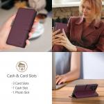 Carcasa Tech-Protect Wallet compatibila cu Xiaomi Redmi Note 15 Pro 5G, Visiniu 5 - lerato.ro