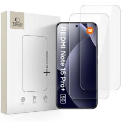 Set 2 folii sticla securizata Tech-Protect Hydroflex Fit Plus compatibile cu Xiaomi Poco M8 Pro / Redmi Note 15 Pro Plus 5G , Transparent