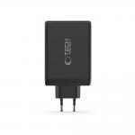 Incarcator retea Tech-Protect NC240W-GAN, 3x USB-C, 1x USB-A, Power Delivery 240W, Negru 4 - lerato.ro