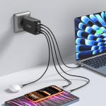 Incarcator retea Tech-Protect NC240W-GAN, 3x USB-C, 1x USB-A, Power Delivery 240W, Negru 8 - lerato.ro