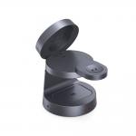 Statie de incarcare 3 in 1 Tech-Protect QI2.2-25W-A48, Putere 25W, 3.5A, Compatibil MagSafe, USB-C, Dark Grey 6 - lerato.ro