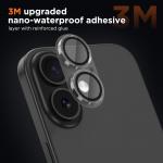 Set 2 folii sticla camera foto Tech-Protect Camfull Fit Plus compatibila cu iPhone 17 Pro Max, Transparent 3 - lerato.ro